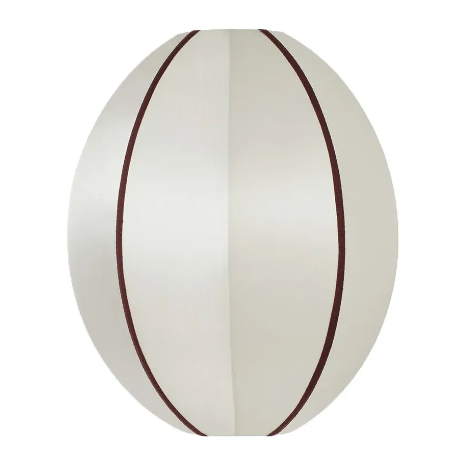 Abat-jour Indochina Classic Oval S, Offwhite-bordeaux
