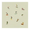 Affiche Surfers, Beige, 40x40 cm