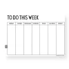Agenda hebdomadaire Design Letters, A4