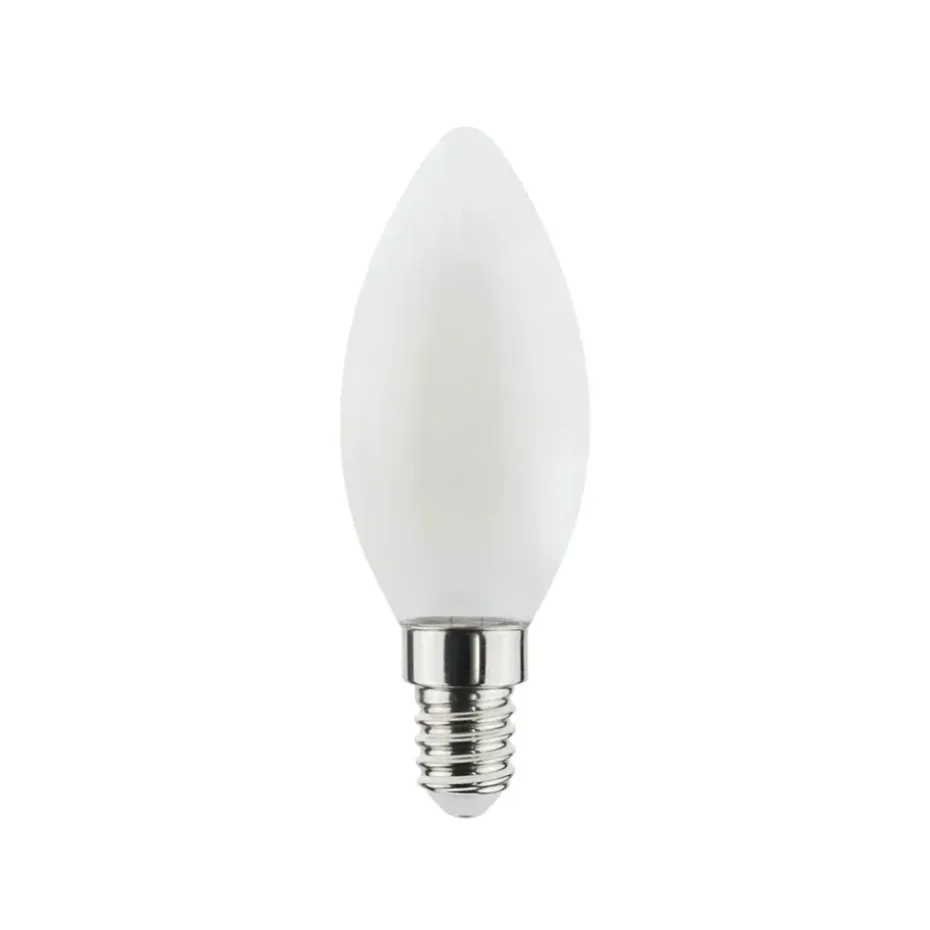 Ampoule Airam Filament LED dim to warm pour bougie à couronne, opal e14, 5w