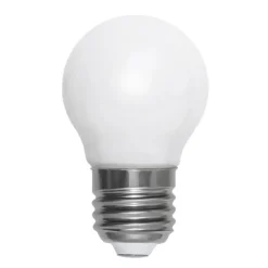 Ampoule E27 LED filament globe opale 45 mm, 5W