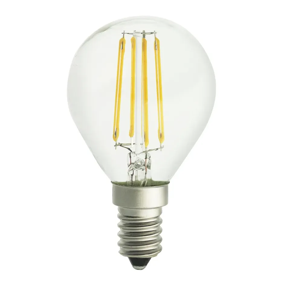 Ampoule E14 LED rond, Transparent