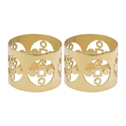 Anima Gemella anneaux de serviette - lot de 2, Laiton