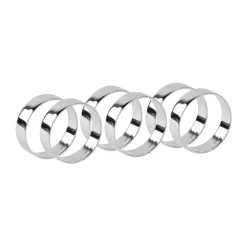 Anneau de serviette Ring 6 pièces, Silver finish