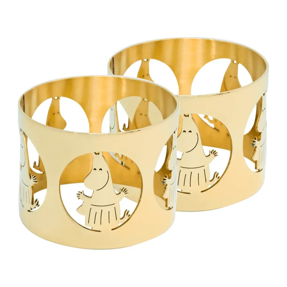 Anneaux de serviette Hilke X Mumin Moominmamma lot de 2, Laiton