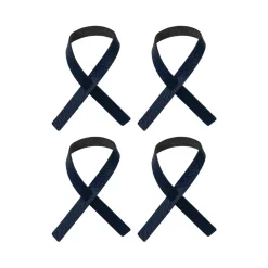 Anneaux de serviette Loop lot de 4, Bleu marine