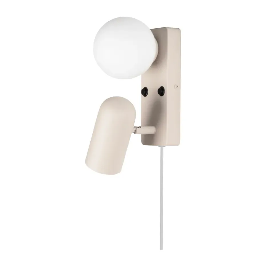 Applique murale Doppio, Beige