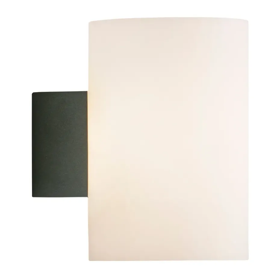 Applique murale Evoke grande, Anthracite-verre opale
