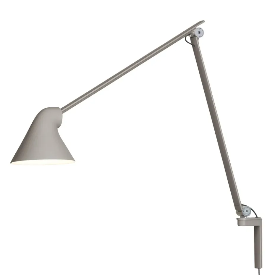 Applique murale NJP bras long, Gris clair