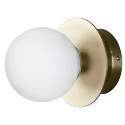 Applique murale/Plafonnier Art Deco IP44, Laiton brossé