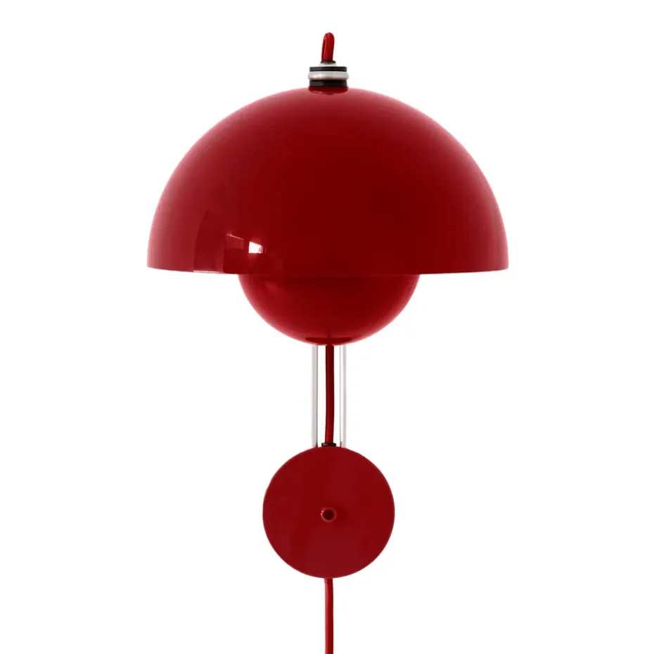 Applique VP8 Flowerpot, Vermilion red