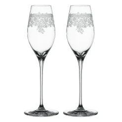 Arabesque Verre à champagne 30 cl Lot de 2, Transparent