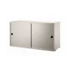 Armoire à portes coulissantes String, beige, 78x30 cm
