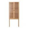 Armoire avec portes en verre Curiosity 168 cm, Oak