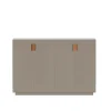 Armoire Frame 160 High , dark sand, portes pliantes, 42 cm, cognac