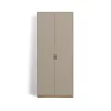 Armoire haute Snö F, Dark sand, base en chêne, dj.42 cm