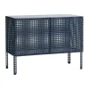 Armoire Perforated Cabinet small, Steel blue