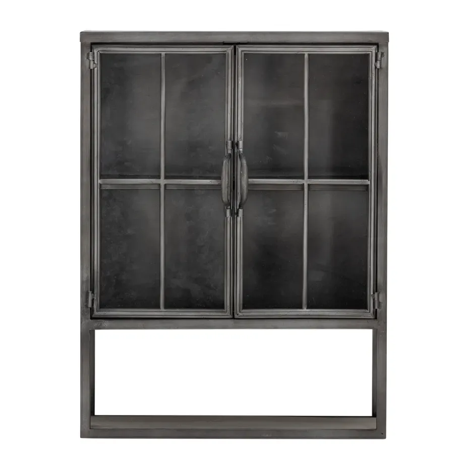 Armoire Sindre 46x21,5x61 cm, Black, metall