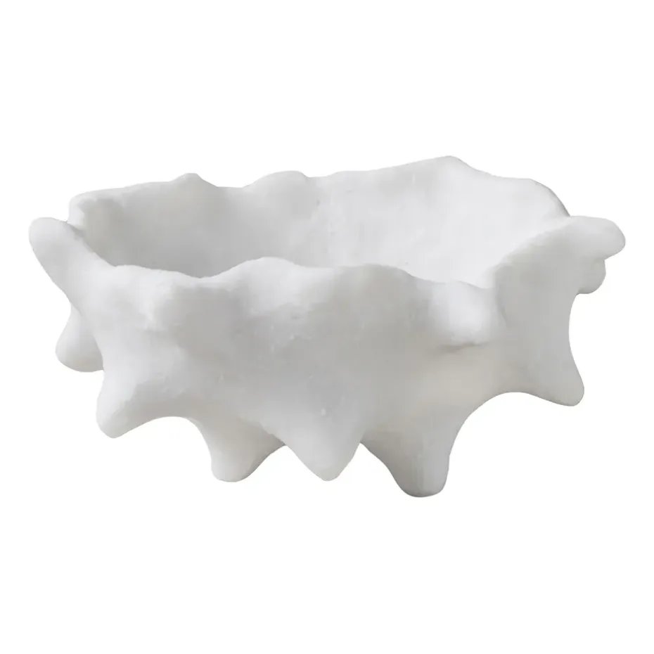 Art piece châtaigne Ø20 cm, Off-white