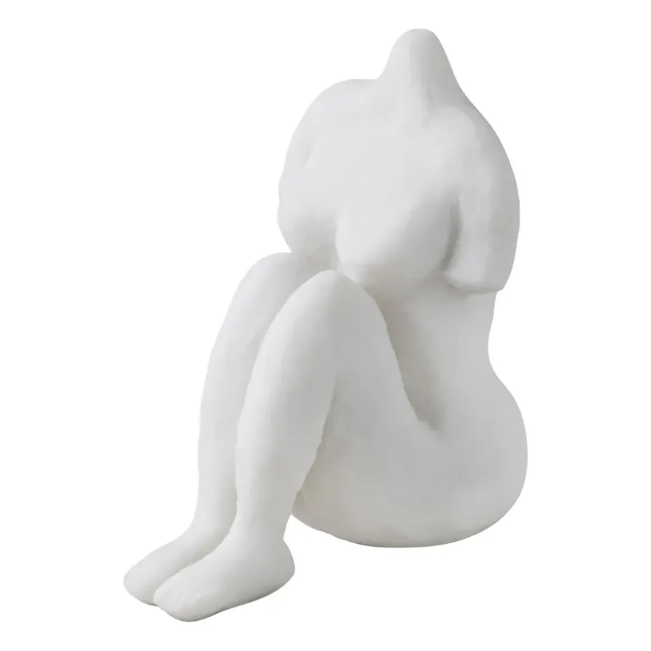 Art piece femme assise 14 cm, Off-white