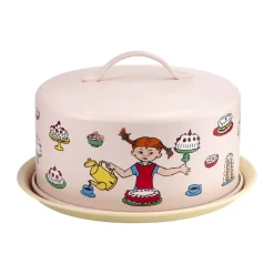 Assiette à gâteau Pippi avec cloche, Anniversaire
