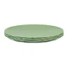 Assiette Club thermoplastique biocirculaire Ø26 cm, 4 pièces, Nature leaf green