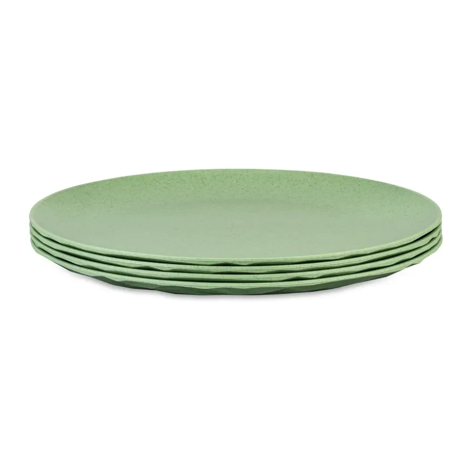 Assiette Club thermoplastique biocirculaire Ø26 cm, 4 pièces, Nature leaf green