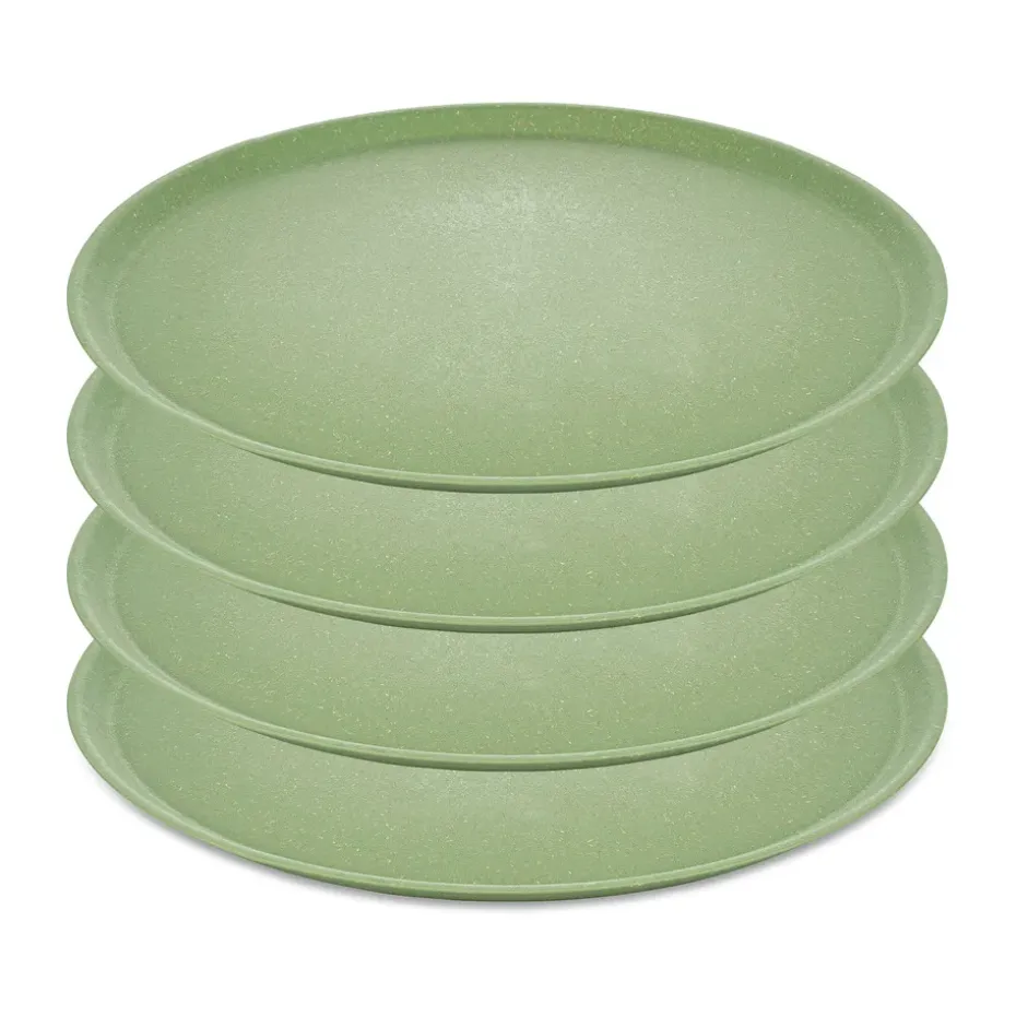 Assiette Connect Ø 25,5 cm, lot de 4, Nature leaf green