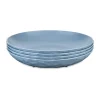 Assiette creuse Club thermoplastique biocirculaire Ø22 cm, 4 pièces, Nature flower blue