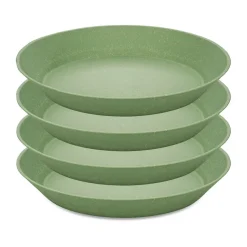 Assiette creuse Connect Ø 24 cm, lot de 4, Nature leaf green