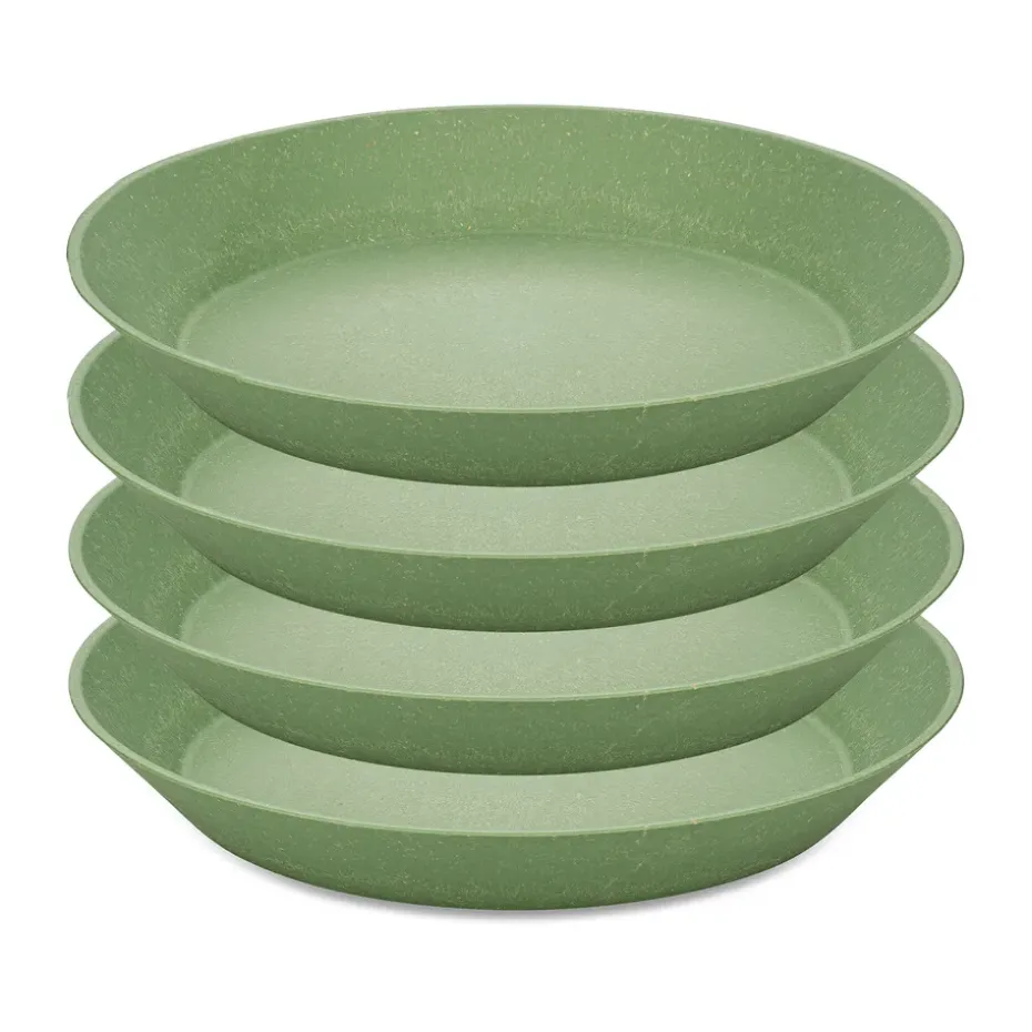 Assiette creuse Connect Ø 24 cm, lot de 4, Nature leaf green