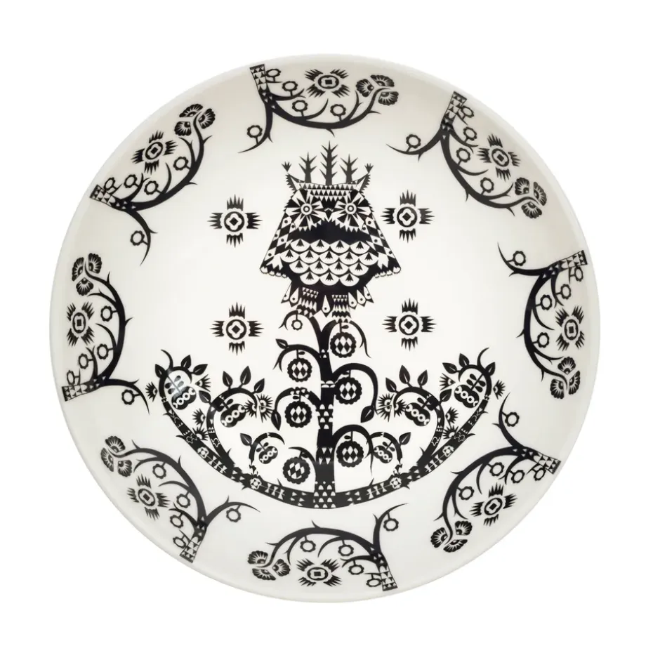 Assiette creuse Taika 20 cm, motif noir