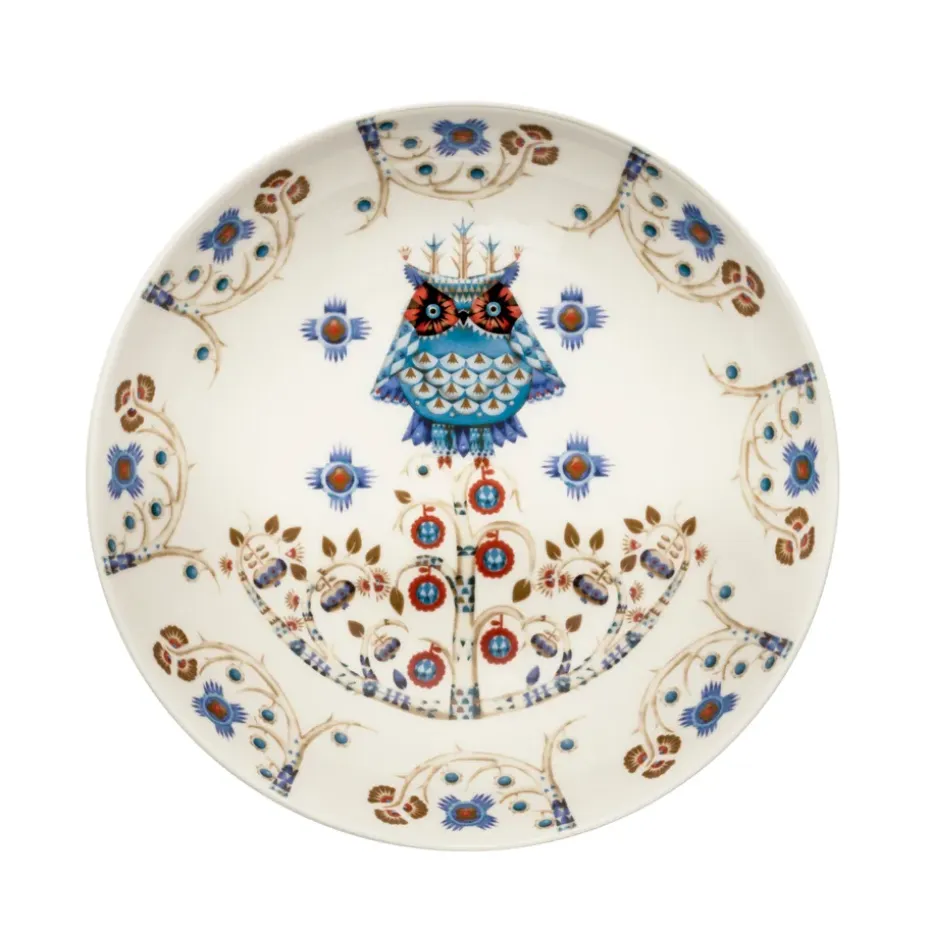 Assiette creuse Taika 20 cm, motif blanc