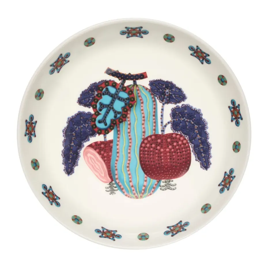 Assiette creuse Taika Sato Ø20 cm, Blanc-multicolore