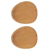 Assiette de fête Raw 13x11,4 cm lot de 2, Bois