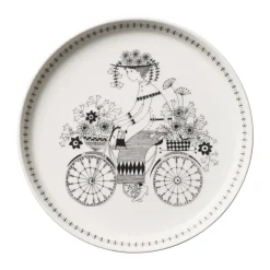 Assiette Emilia Ø 19 cm, Noir-blanc