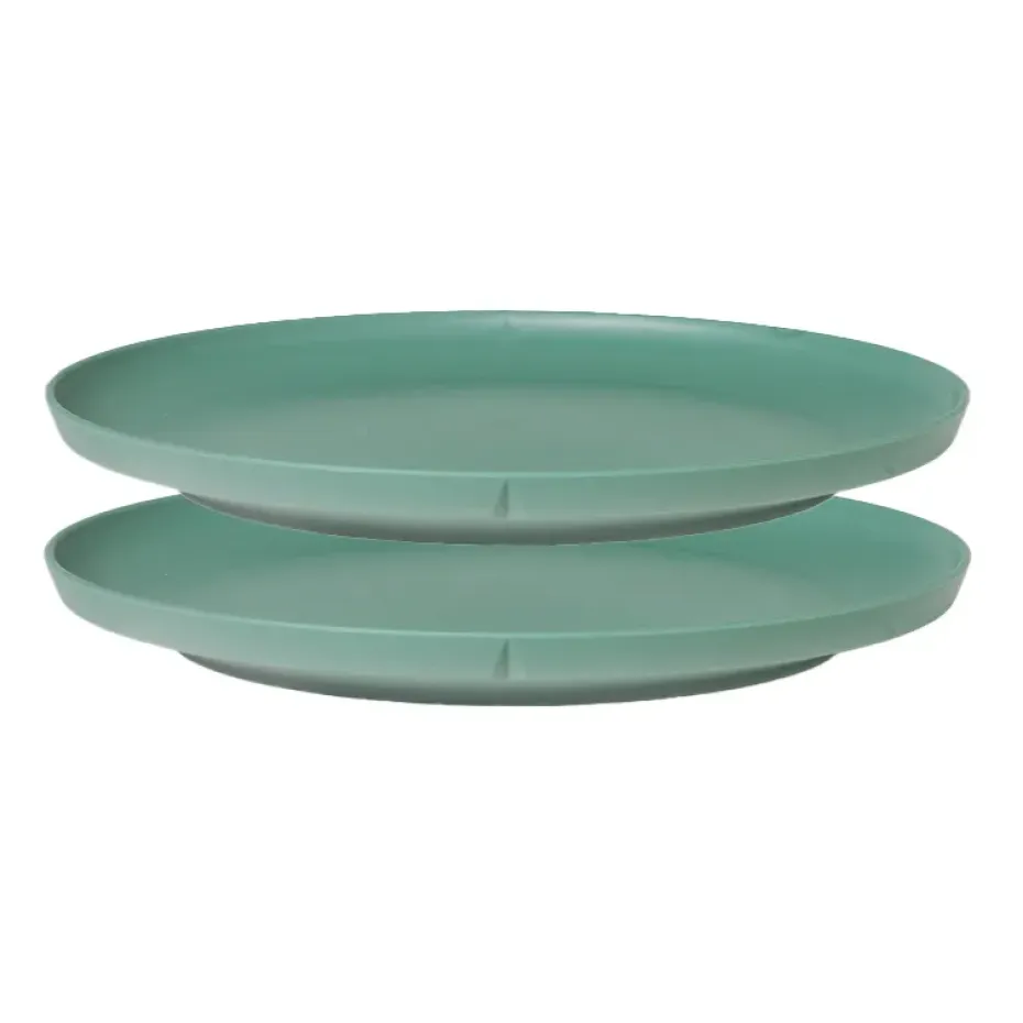 Assiette en mélamine Grand Cru Take Ø26 cm Lot de 2, Vert brouillard