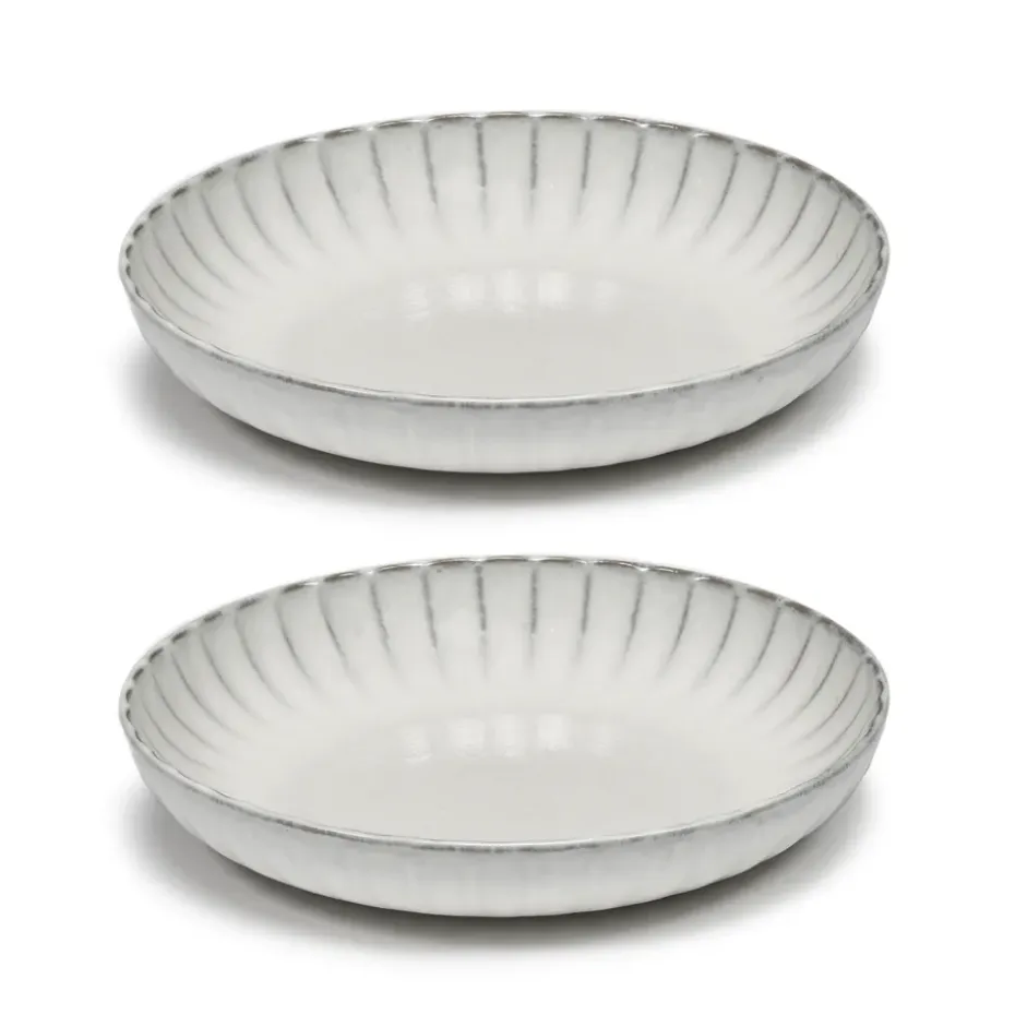 Assiette haute Inku M Ø21 cm, lot de 2., White
