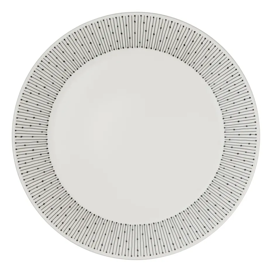 Assiette Mainio Sarastus Ø25 cm, Noir-blanc