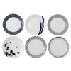 Assiette Pacific, bleu 6 pièces, 28 cm