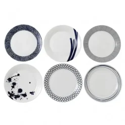 Assiette Pacific, bleu 6 pièces, 28 cm
