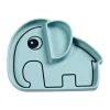 Assiette pour enfants Elphee Stick&Stay 17x20 cm, Bleu