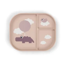 Assiette pour enfants Happy Clouds foodie 18x22 cm, Poudre