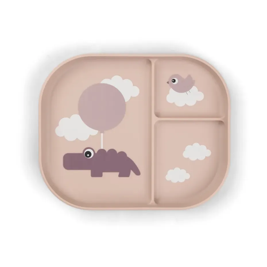 Assiette pour enfants Happy Clouds foodie 18x22 cm, Poudre