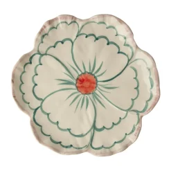Assiette Rice Flower Ø19,5 cm, Pink border