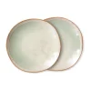 Assiette 70's 22cm lot de 2, Mist