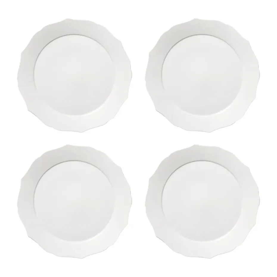 Assiette Silhouette L Ø26 cm lot de 4, Blanc