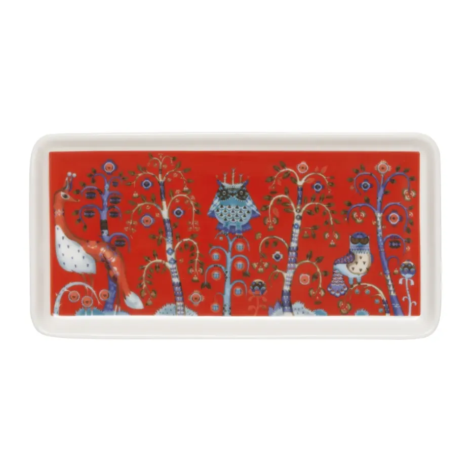 Assiette Taika 12x24 cm, Rouge