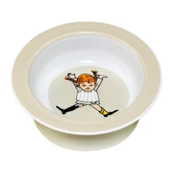 Assiette ventouse Pippi Cirkus Ø15,5 cm, Beige