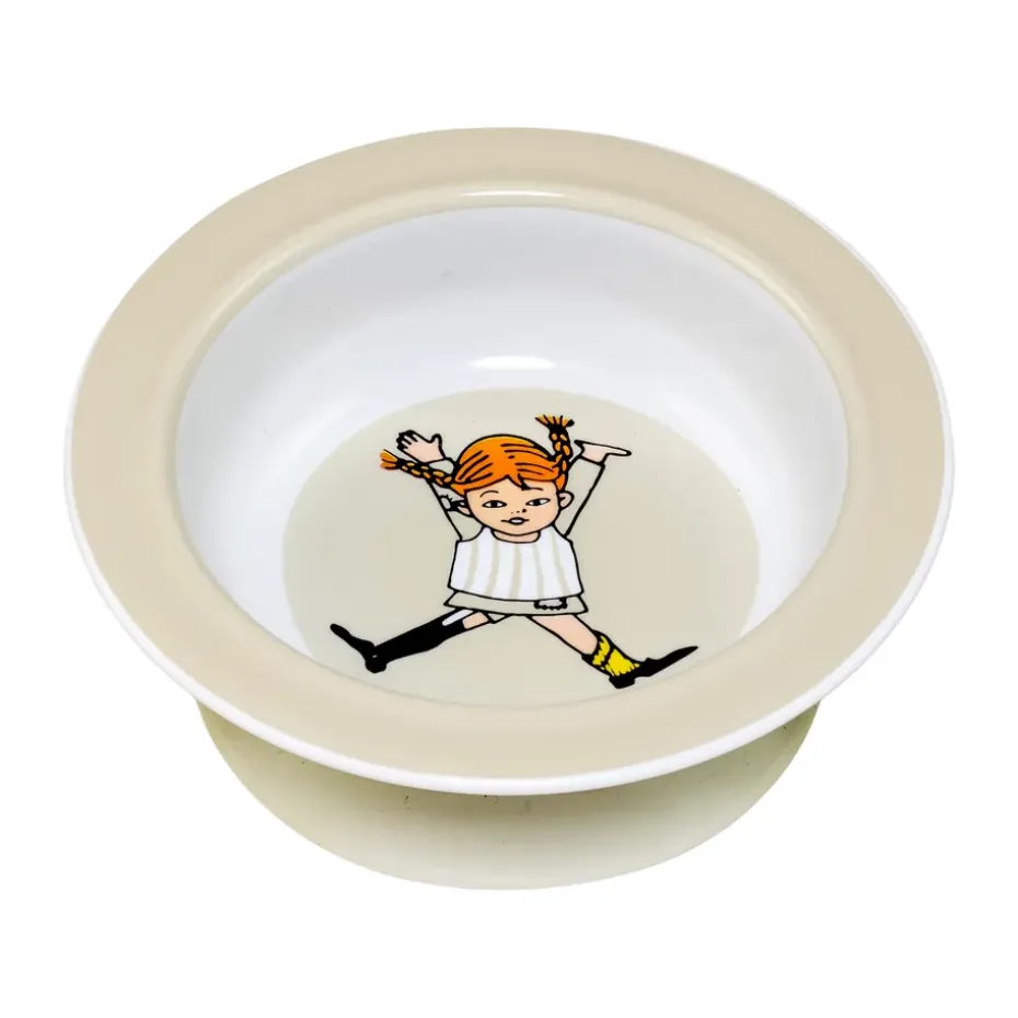 Assiette ventouse Pippi Cirkus Ø15,5 cm, Beige